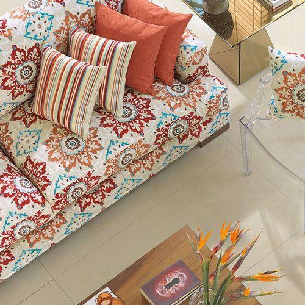 Tecido Karsten Marble Suzani Bege - Foto 3 de 3