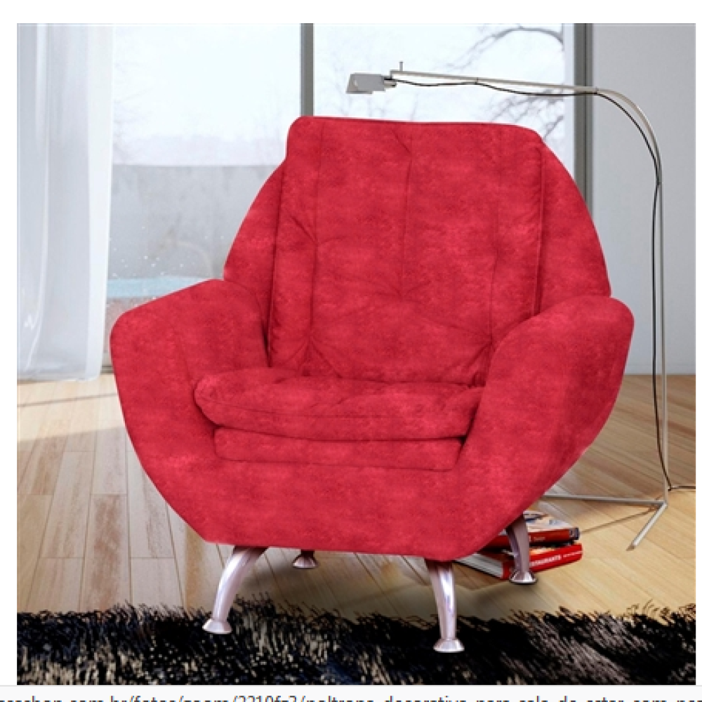 Tecido Suede Pena Vermelho - Foto 3 de 3