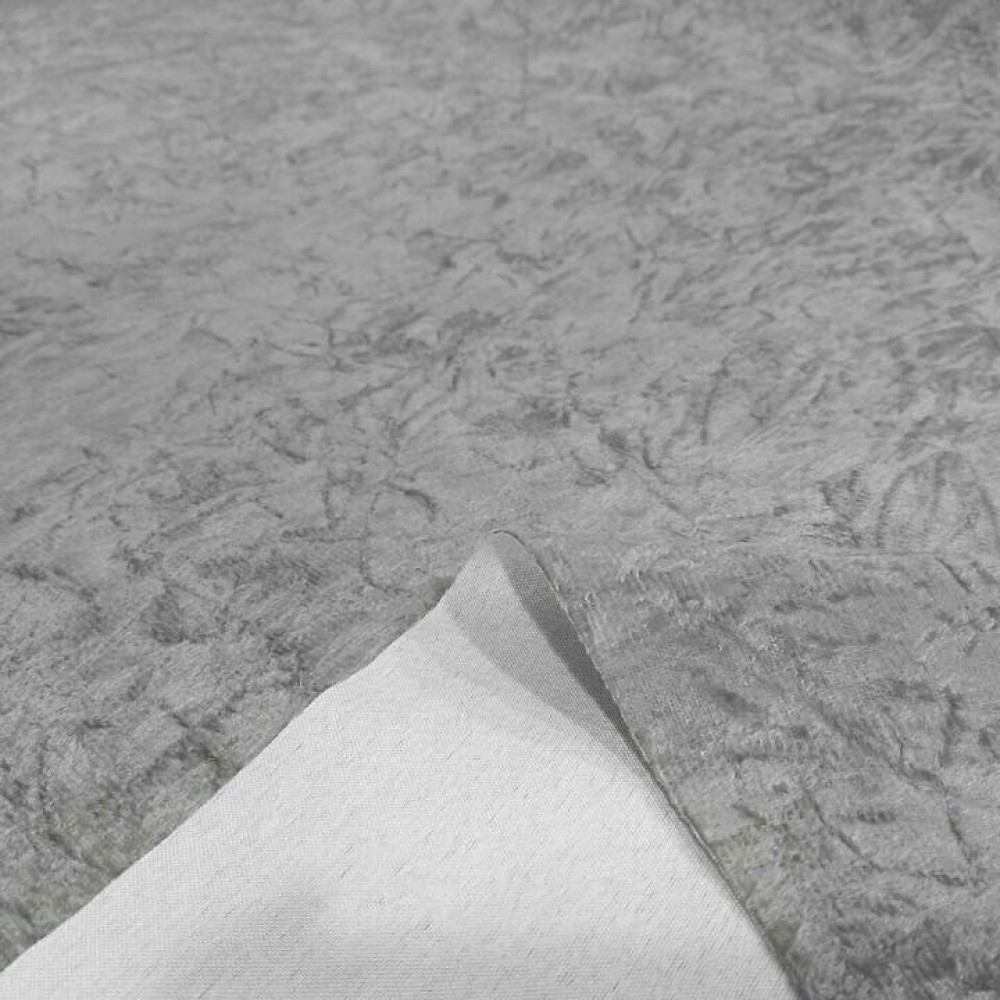 Tecido Suede Amassado Cinza Claro - Foto 1 de 3
