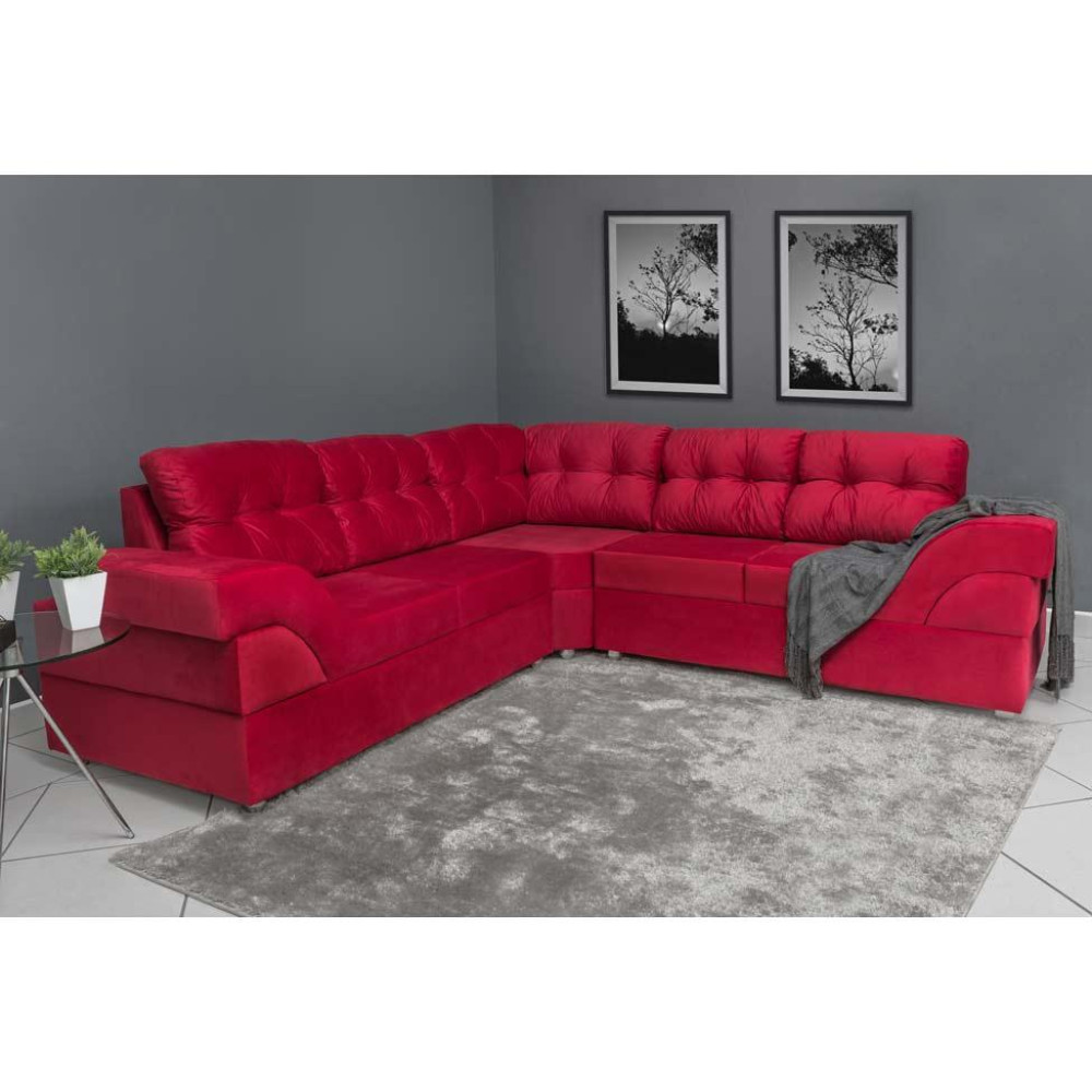 Tecido Suede Animale Vermelho - Foto 1 de 3