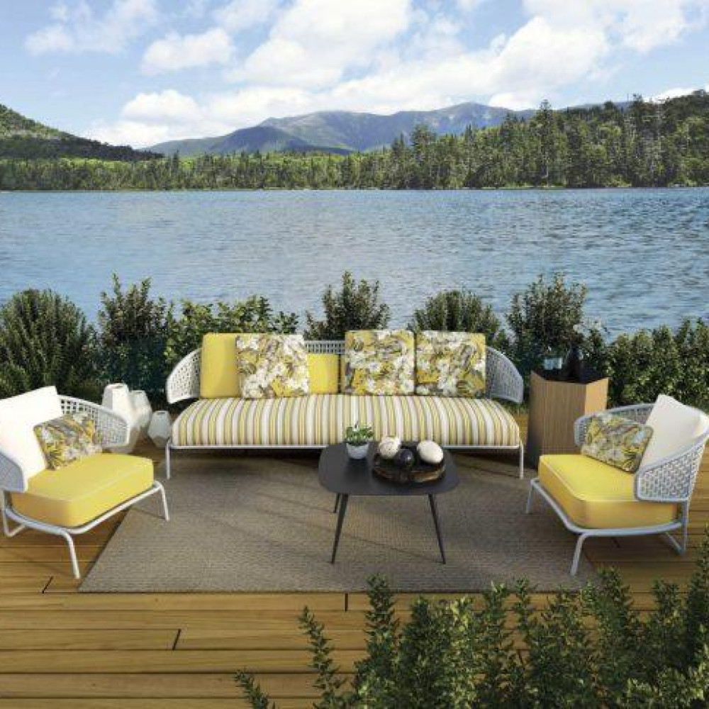 Tecido Karsten Maui Amarelo Acquablock - Foto 1 de 2