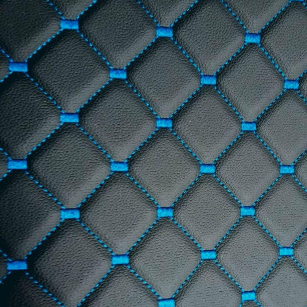 Courvin Couro Sintético Mosaico Preto - Foto 1 de 2