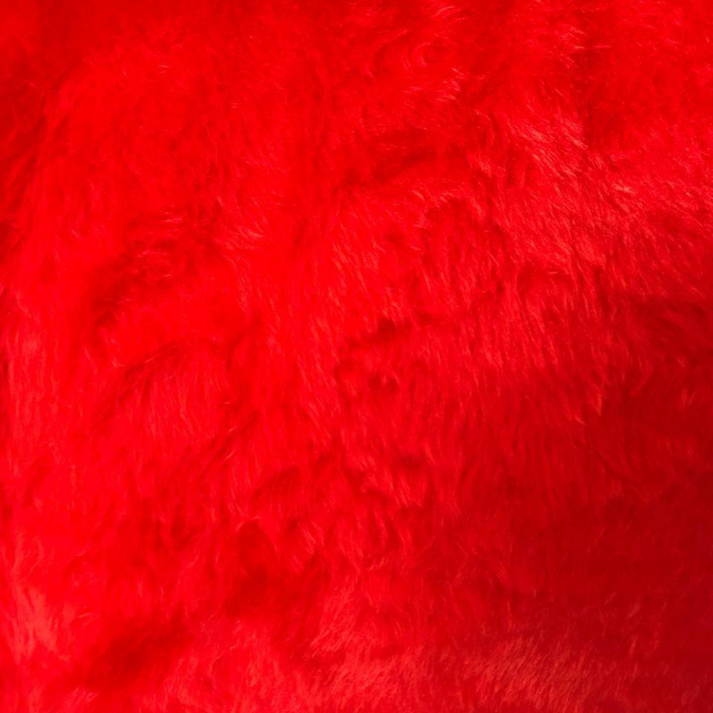 Tecido Pelo Sintético Vermelho