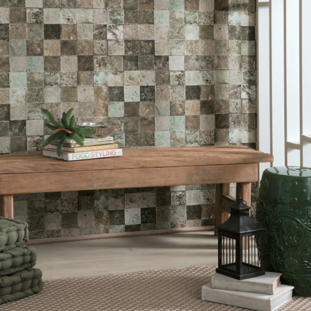 Tecido Wall Linea Decor Pedrosk Mescla - Foto 2 de 2