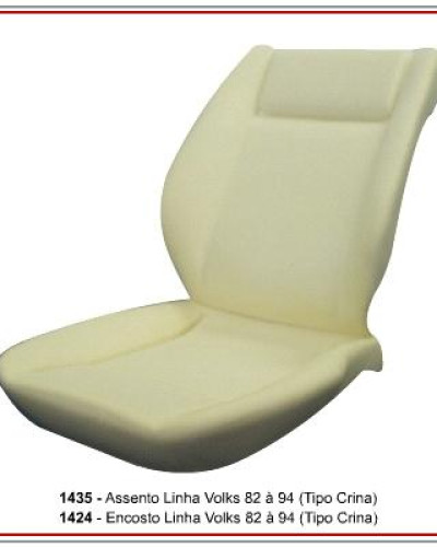 Detalhes do produto Assento e Encosto P/ Volks 82 á 84