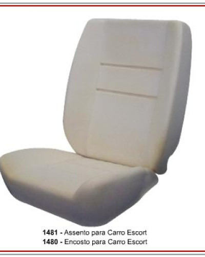 Detalhes do produto Assento e Encosto Escort