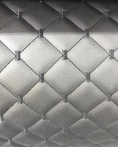 Detalhes do produto Courvin Couro Sintético Mosaico Preto